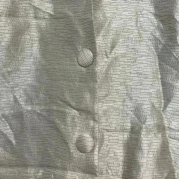 Eileen Fisher Two Button Blazer/ Jackets Size PS Shiny Gold 3/4 sleeve - Picture 3 of 4